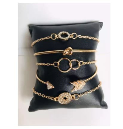 5 Pcs/set Bracelet Set for women's Fashion stone bracelet 5 pcs